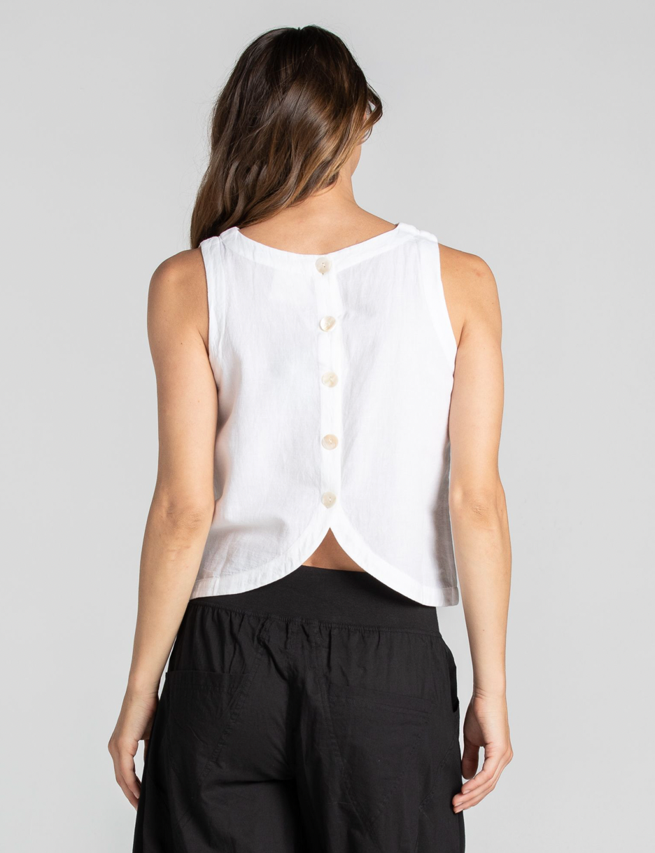 boomshankar || rose linen top|| white