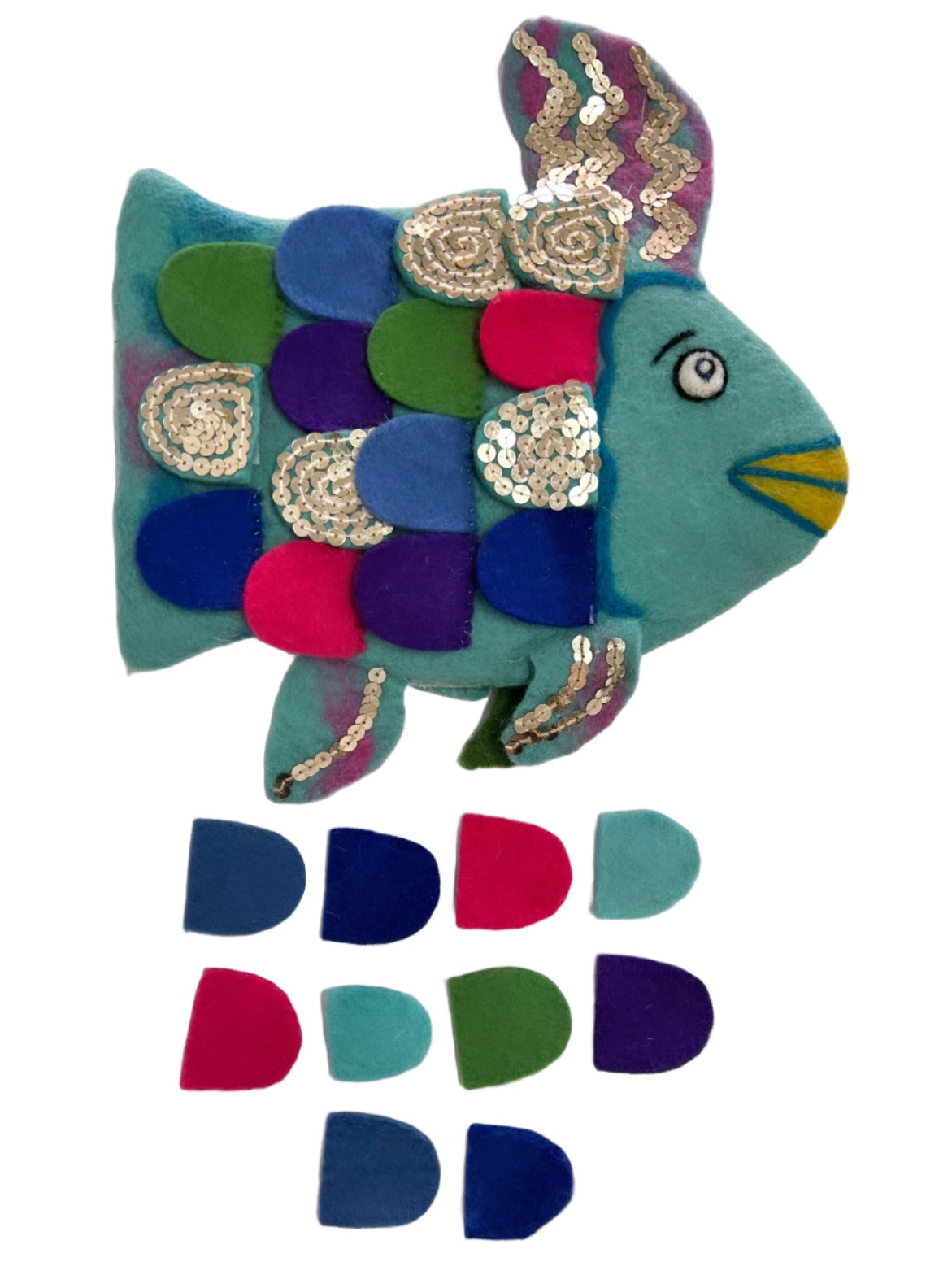 ethik felt || rainbow fish  hand-puppet