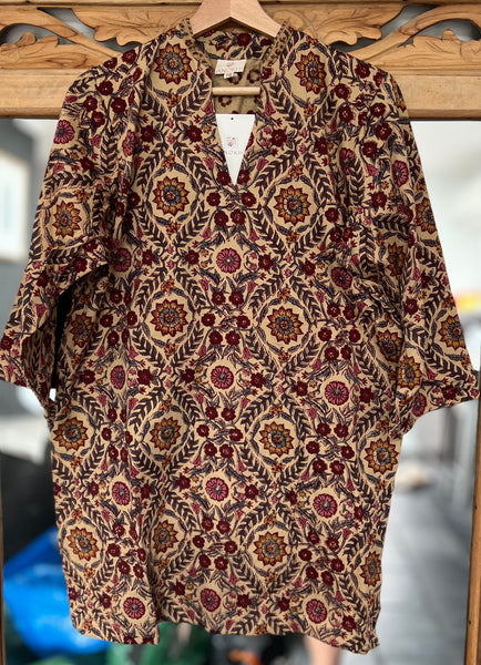 Anokhi “islemer print” tunic top