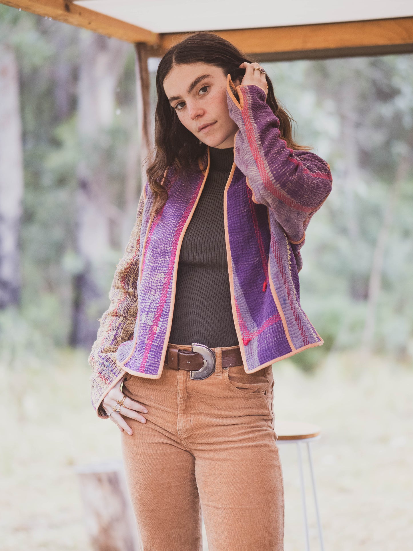 ethik || vintage kantha jacket