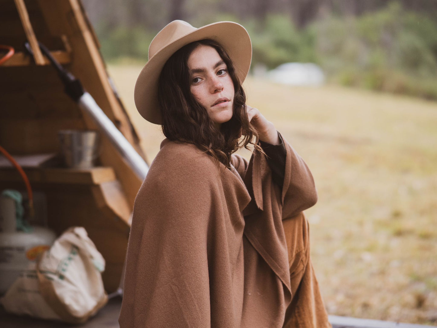 ethik poncho || merino wool and cashmere