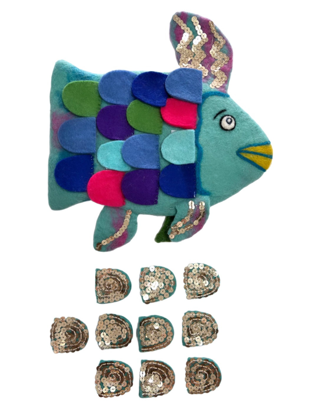 ethik felt || rainbow fish  hand-puppet