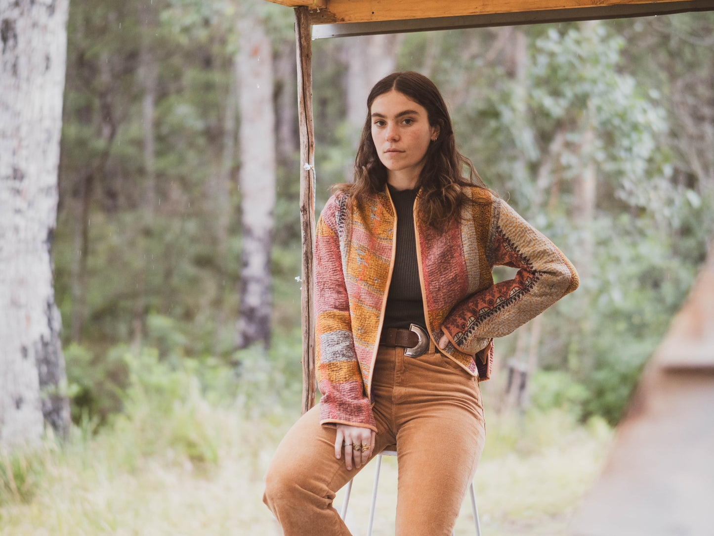 ethik || vintage kantha jacket