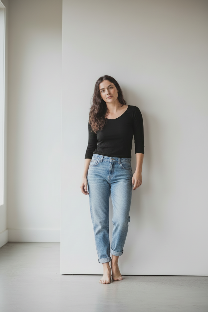 ethik organic cotton || keyhole top