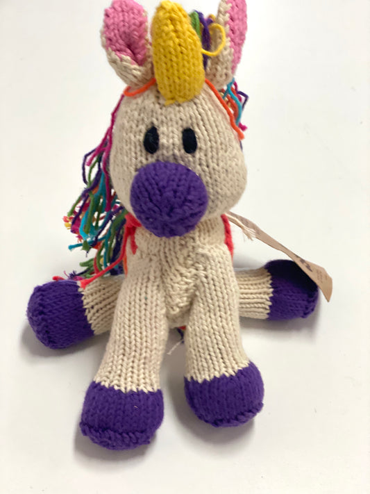 Kenana knitters “rainbow unicorn”