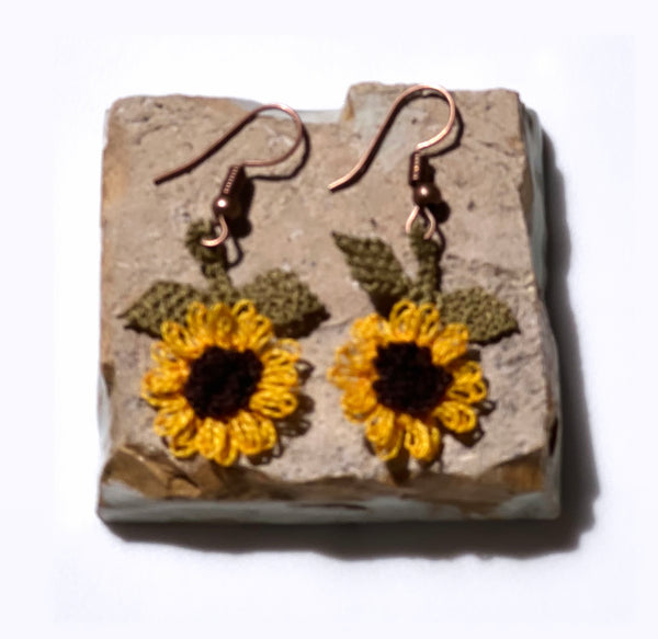 Turkish Sunflower 🌻 & Daisy Earrings