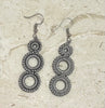 Turkish “hook needle” circle drop earrings