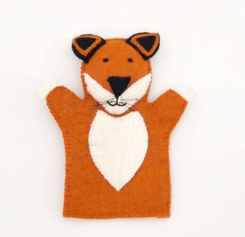 felt fox handpuppet