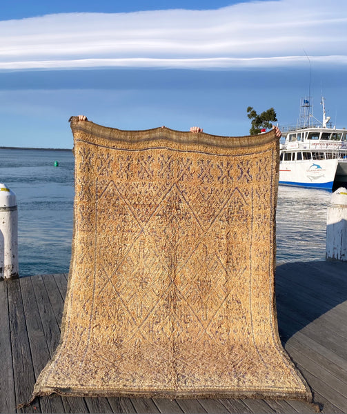 Moroccan vintage "beni m guild " rug was $3290 now $1500
