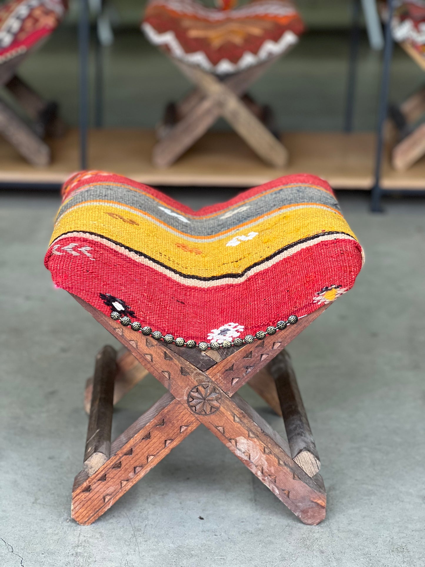 Vintage Turkish Teahouse Stool