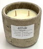 Jervis Bay double wick  "concrete jar" soy wax candle