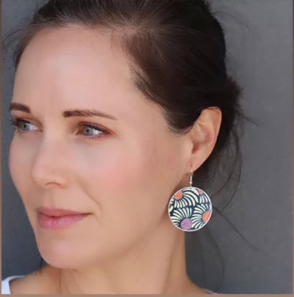 BUD upcycled coffee pod earrings