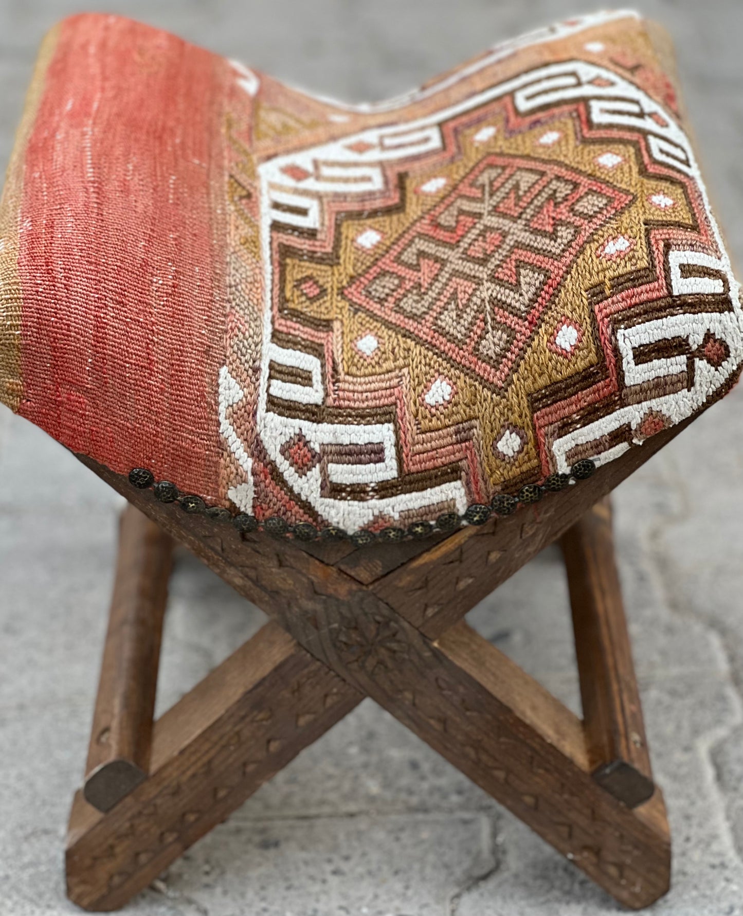 Vintage Turkish Teahouse Stool