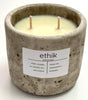Jervis Bay double wick  "concrete jar" soy wax candle