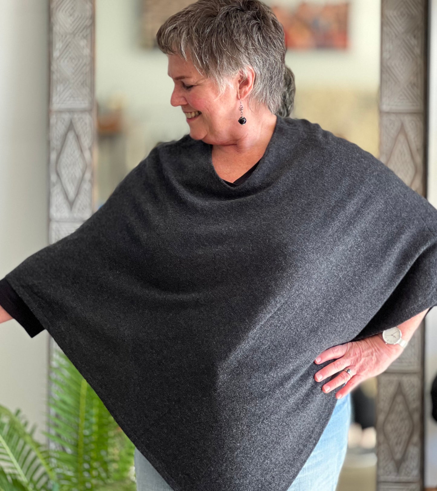 ethik poncho || merino wool and cashmere