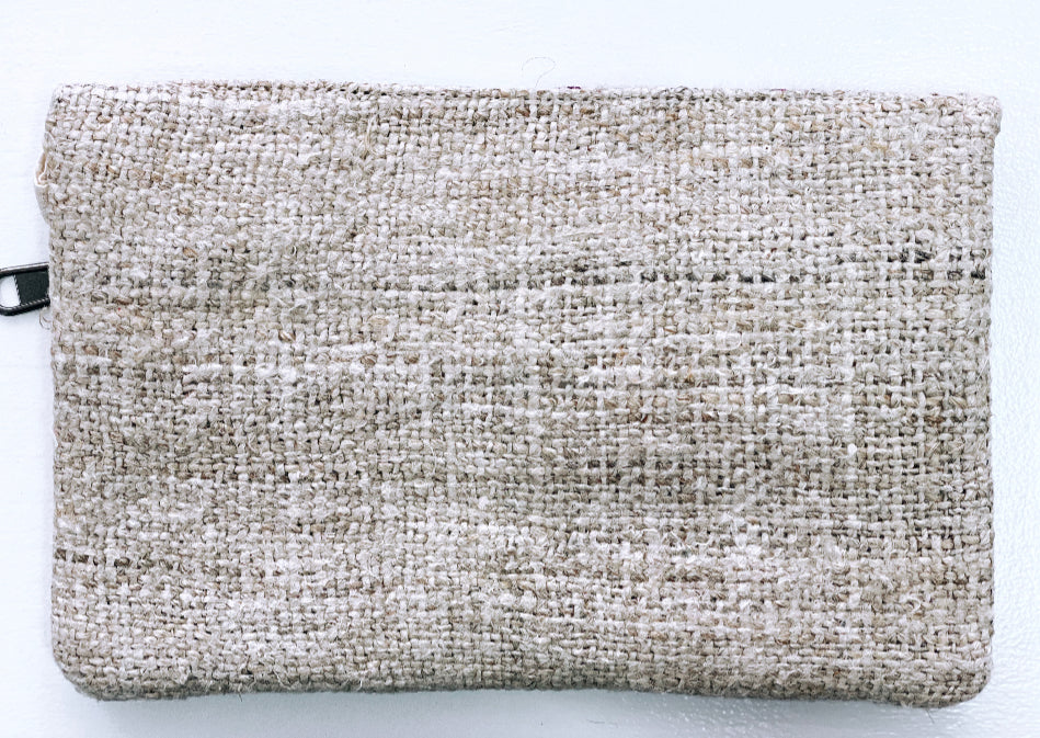 Hemp flower clutch natural