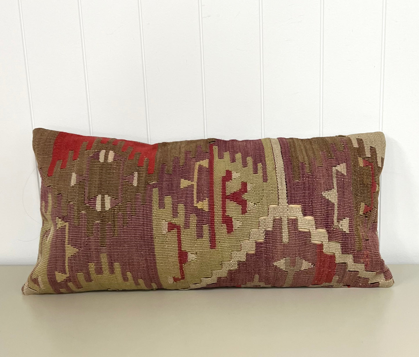 Turkish "recycled kilim/grain sack" cushion