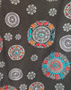 ethik a-line "mandala" skirt with embroidery