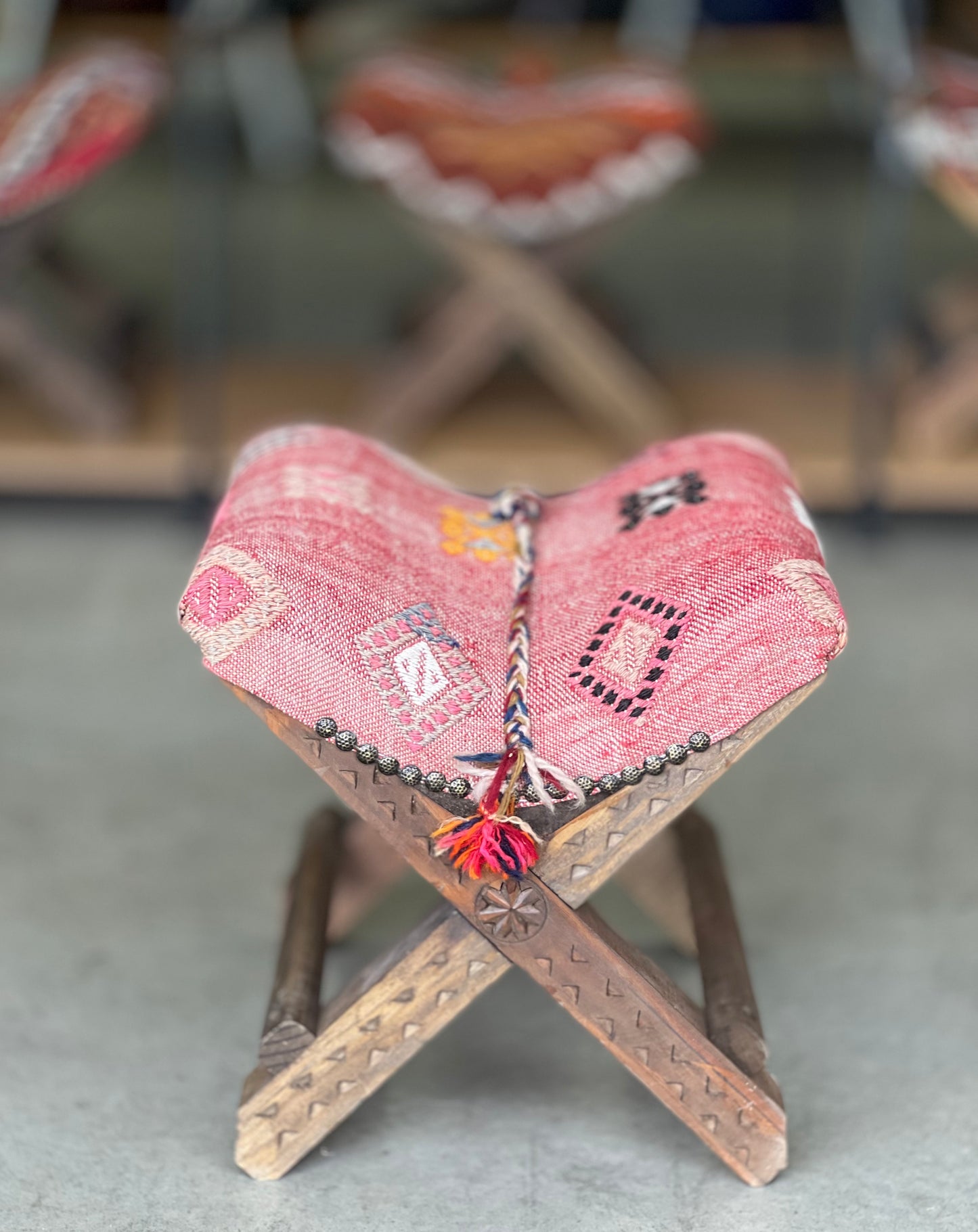 Vintage Turkish Teahouse Stool