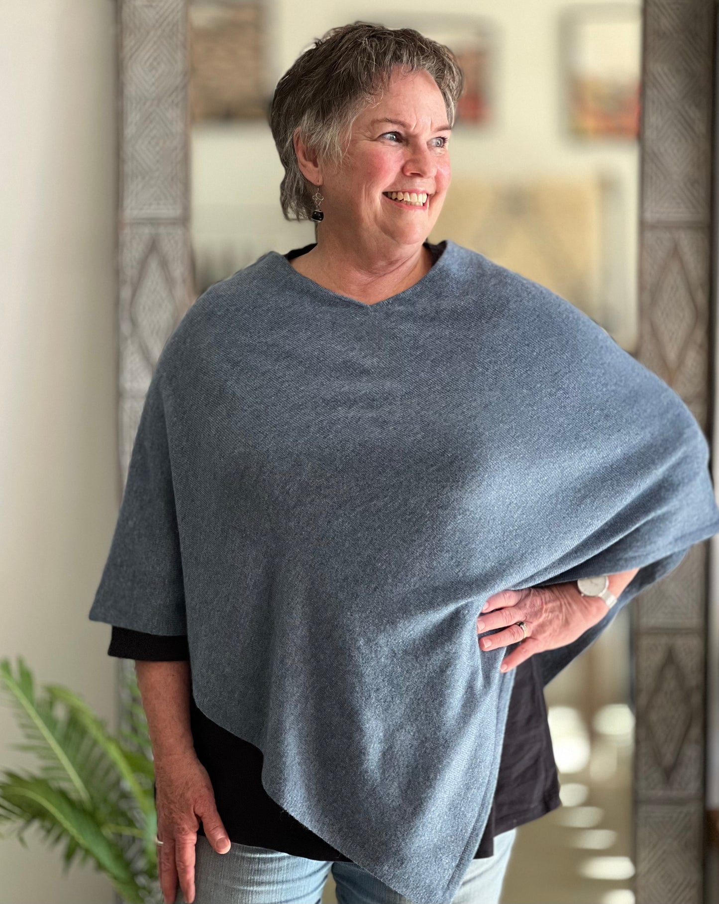 ethik poncho || merino wool and cashmere