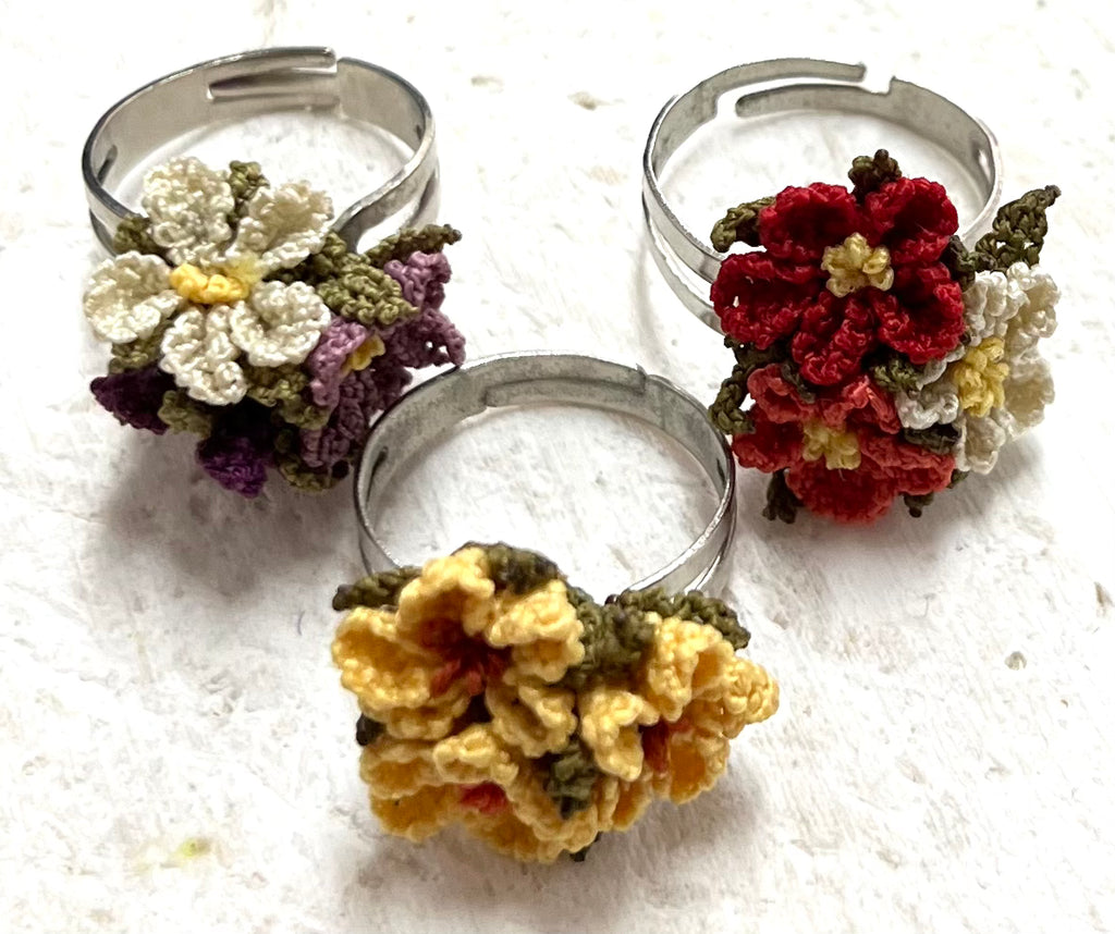 $40 Turkish flower rings