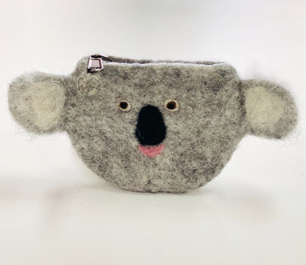 Felt koala purse