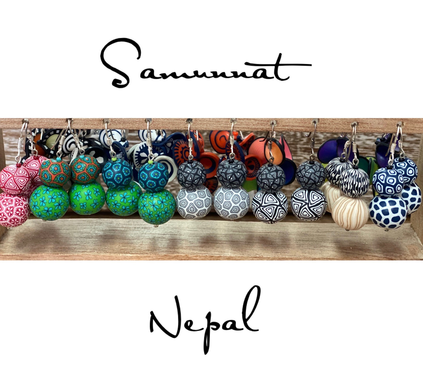 Samunnat “double bead” earrings