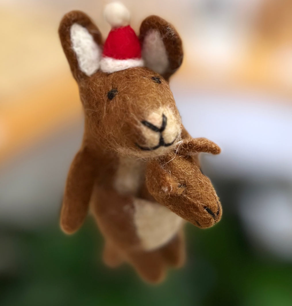 ethik felt || 3D aussie animal xmas decorations