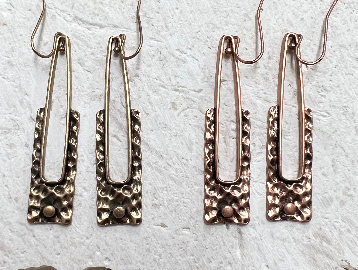 $25.00 Turkish copper & bronze earrings