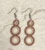 Turkish “hook needle” circle drop earrings