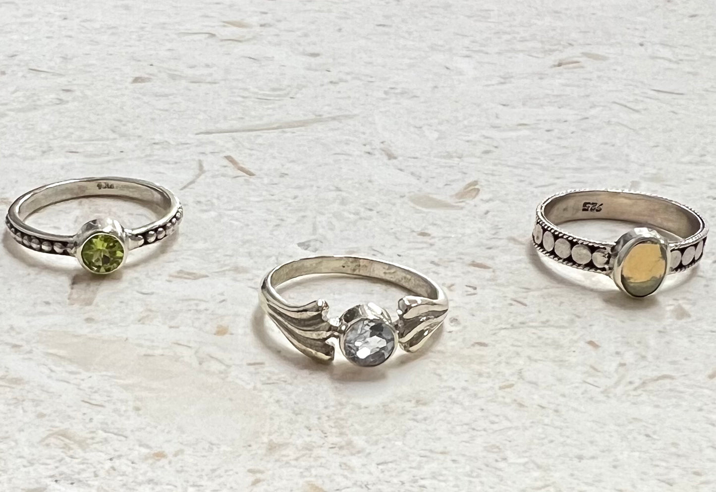 ethik jewellery || $75 silver rings