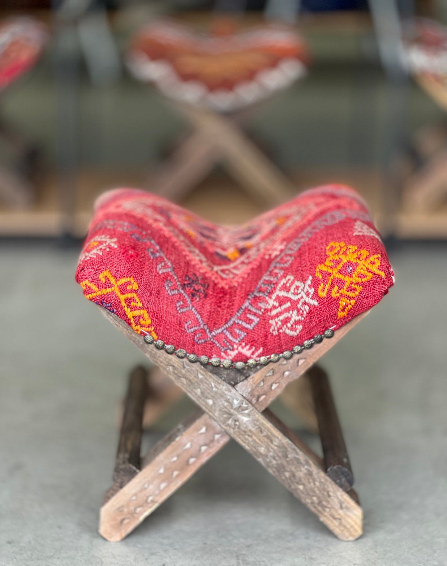 Vintage Turkish Teahouse Stool