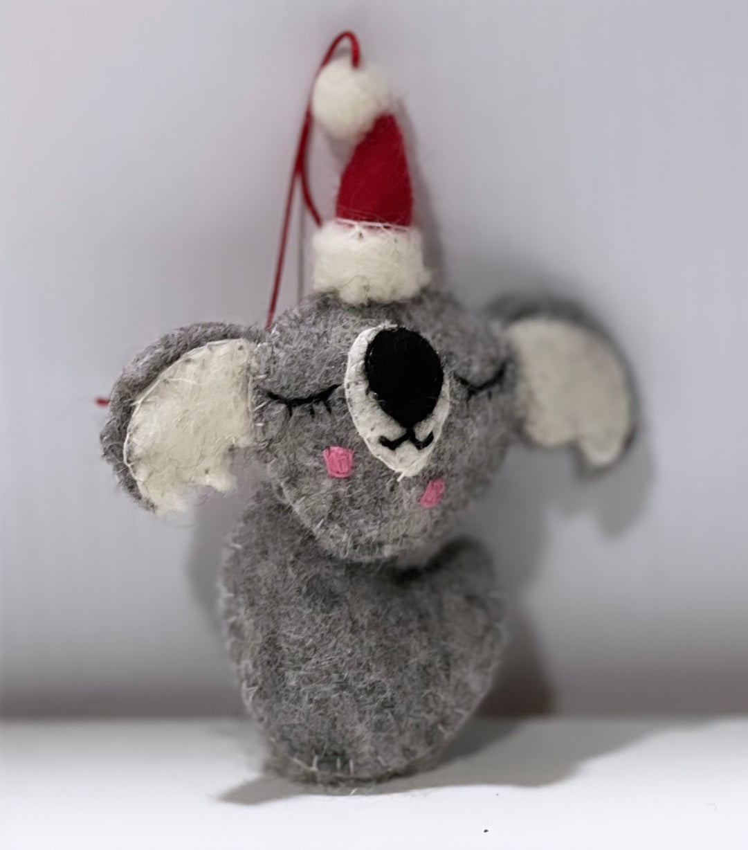 ethik felt ||  2D aussie animal xmas decorations