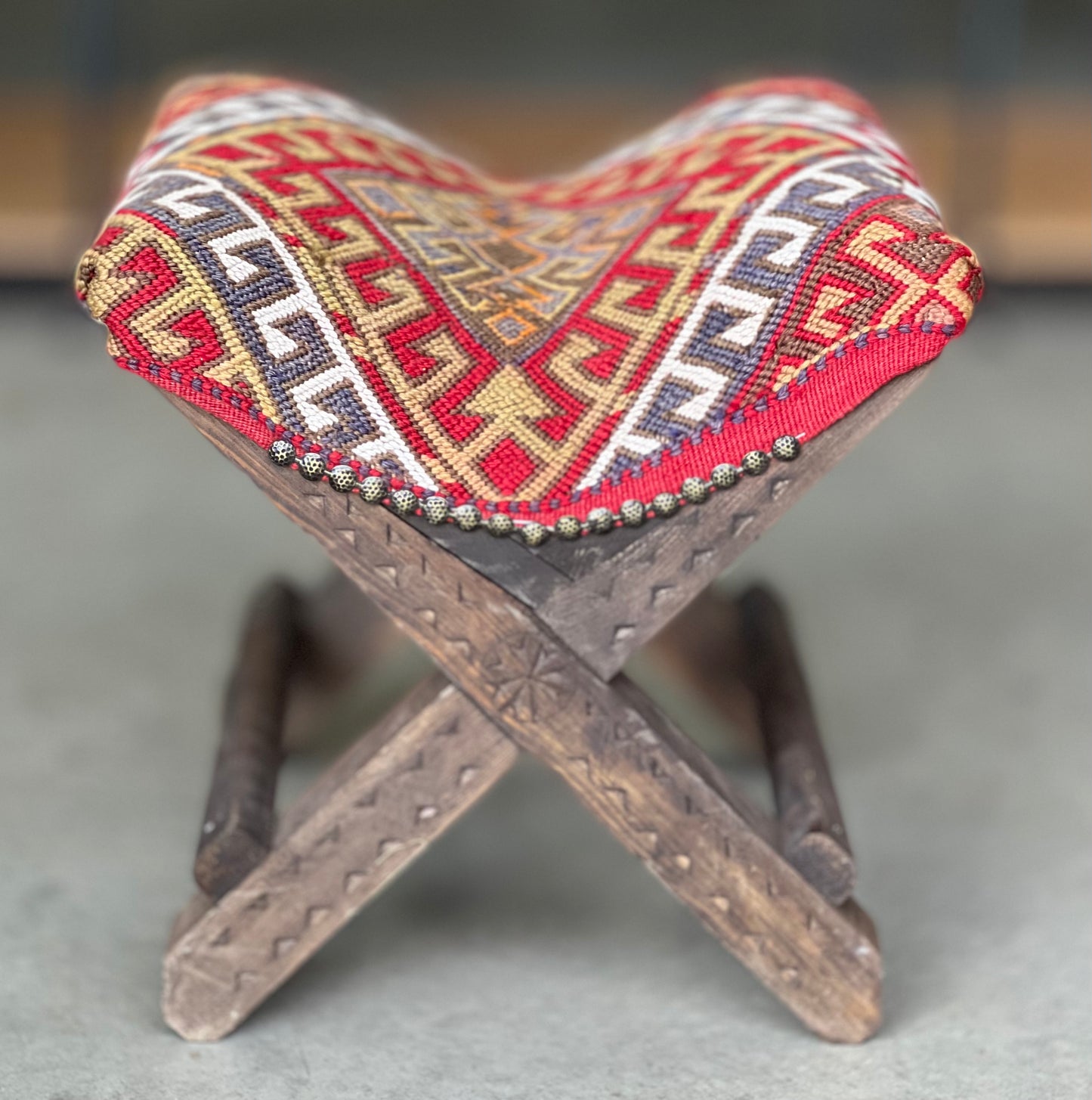 Vintage Turkish Teahouse Stool