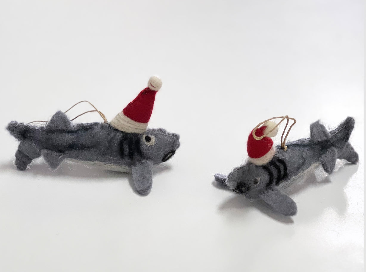 ethik felt || shark xmas decoration