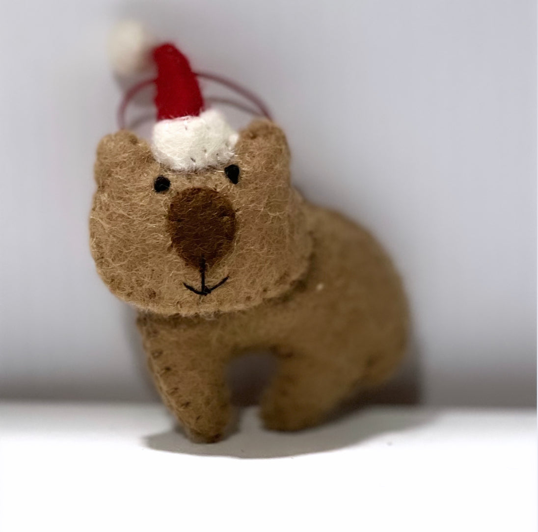 ethik felt ||  2D aussie animal xmas decorations