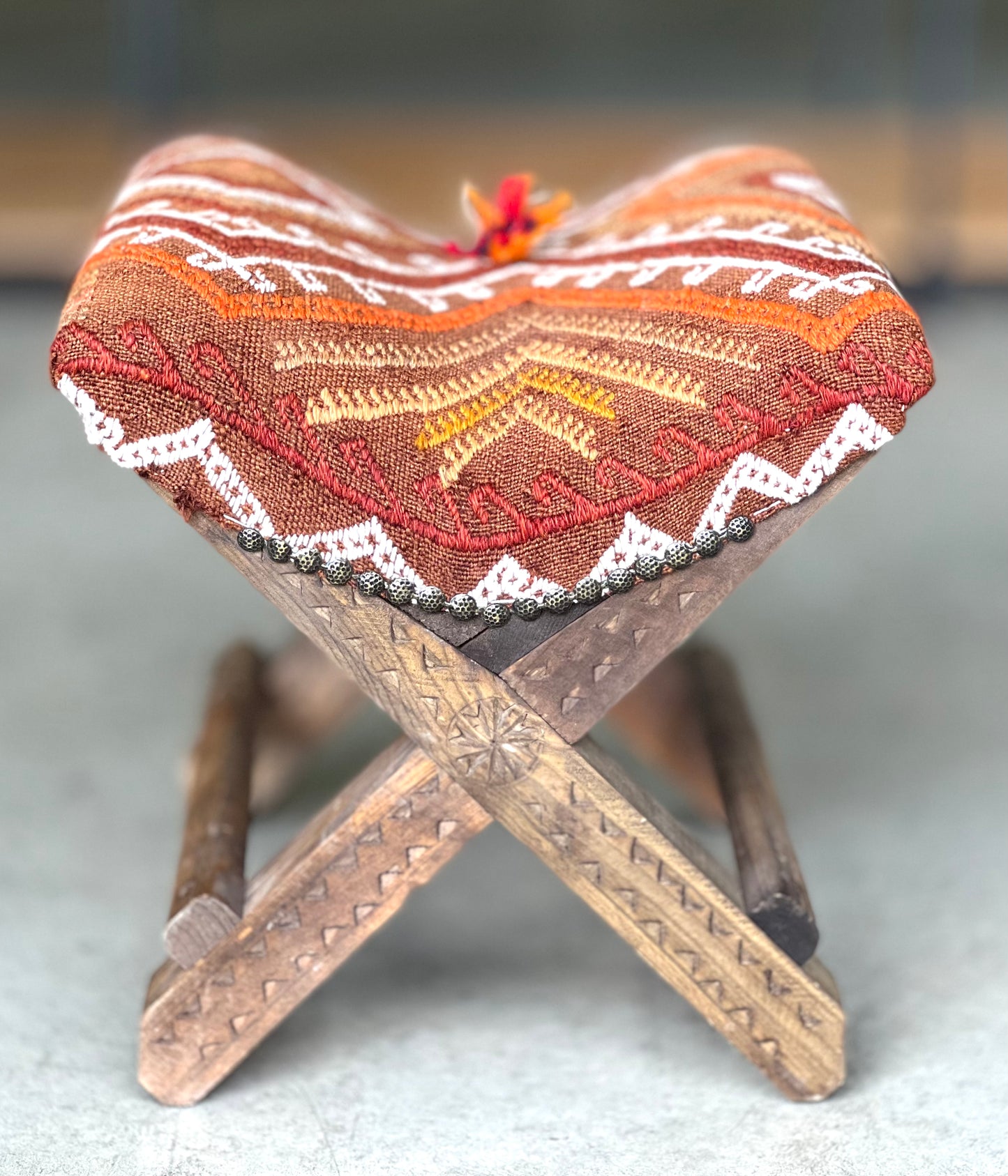 Vintage Turkish Teahouse Stool