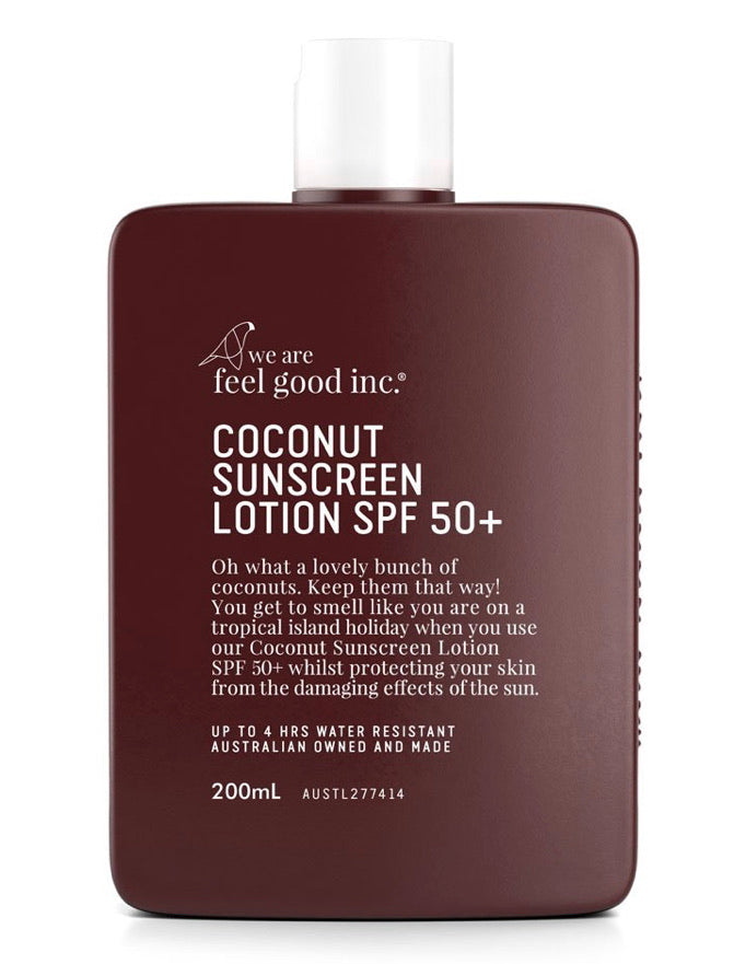 we are feel good inc || coconut sunscreen 200ml