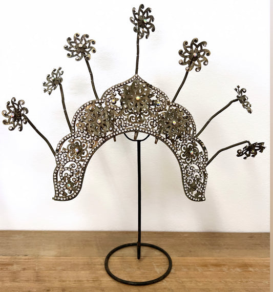 Vintage “Sumatran” bridal headpiece